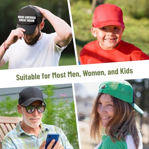Image of 10 PCS Sublimation Blank Trucker Hats, Plain Baseball Caps with Adjustable Back Strap Unisex Mesh Caps for Men and Women DIY