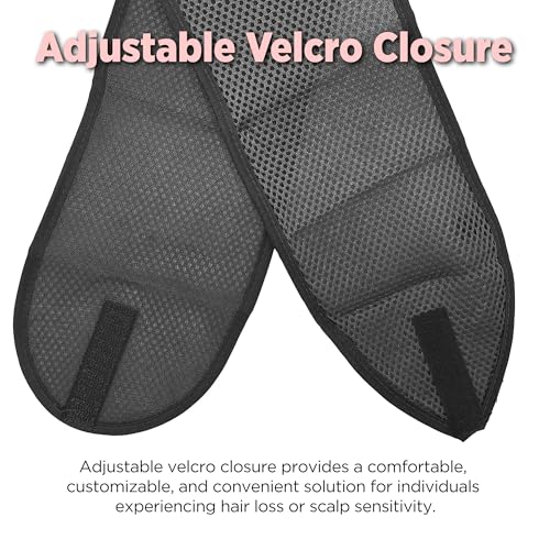 DONNA Kids Deluxe Foam Mesh Wrap Silk Hair Wrap for Sleeping Head Wrap for Kid, Girl Black2