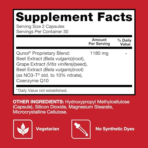 Qunol Beet Roots Capsules with CoQ10