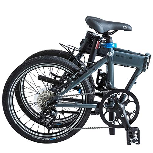 Dahon Hemingway Unisex Adult Folding Bike, Silver, 20 Inch