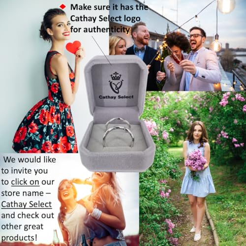 [New] Sterling Silver 925, Couple Rings Set, Adjustable Rings, Engagement Wedding Lovers Promise Rings4