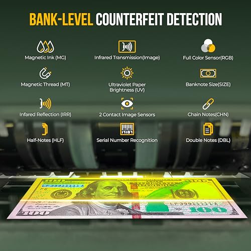 Image of KOLIBRI Money Counter Machine I LCD Display I Bank Grade I Advanced 2CIS /UV /MG /IR /MT /DD /HLF /SN IRT Detection I Mixed Denomination I Multi-Currency I Reject Pocket I 3-Years Warranty I Signature