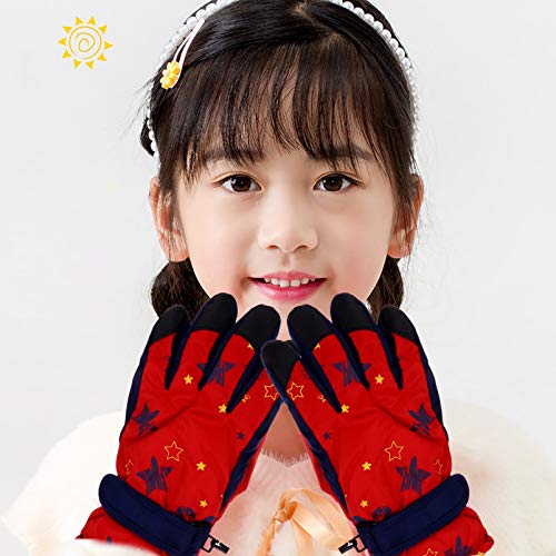 CLISPEED Luvas de Neve de Inverno Mais Quentes Ã  Prova D 'Ãgua para CrianÃ§as para CrianÃ§as Crian