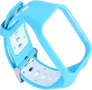 UKCOCO Compatível com pulseira de relógio Tomtom Spark Runner 2/3 - pulseira de relógio de silicone substituição pulseira de relógio esporte pulseira para relógio para mulheres homens e homens (preto e branco)