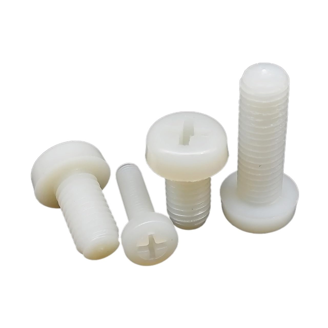 Nylon zeskantbouten, Witte nylon schroeven moeren ringen set M3-M8 (50 Nylon zeskantbouten, Witte nylon schroeven moeren ringen set M3-M8 (50