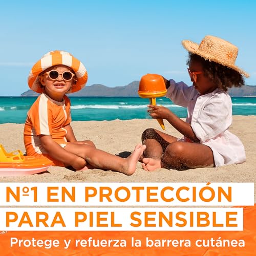 GARNIER DELIAL Spray solaire anti-sable Sensitive Advanced pour enfants pour peaux claires et sensibles, haute protection IP50+ - 150 ml