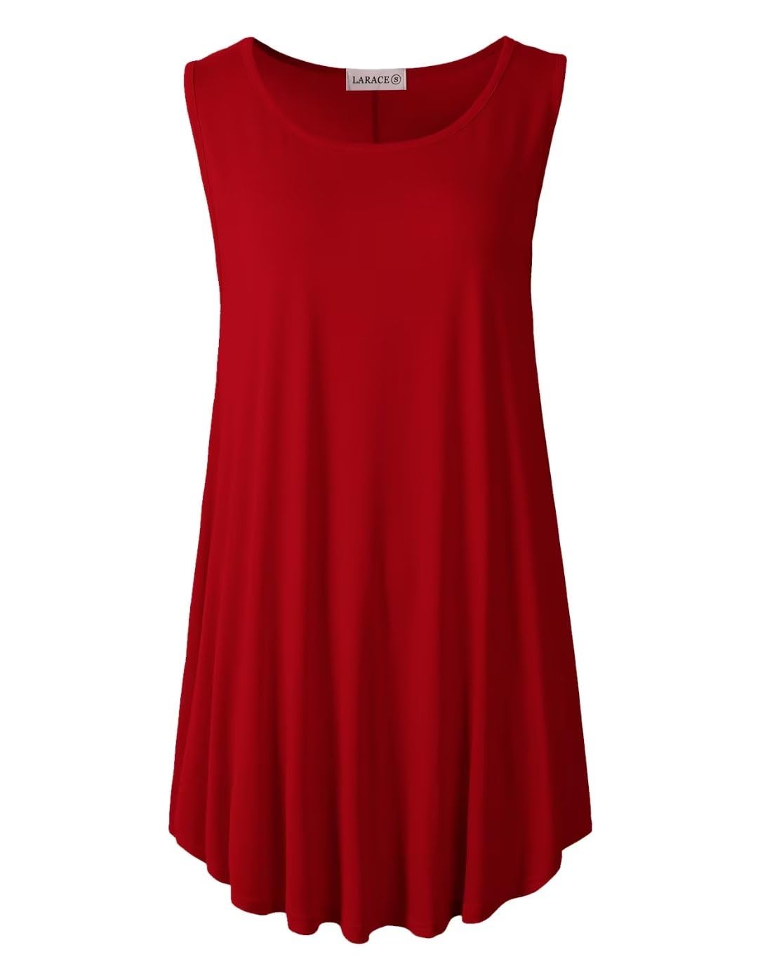 LARACE Tank Tops for Women Plus Size Sleevelss Tunic Casual Summer Clothes Swing Shirts for Leggings