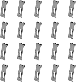DBM IMPORTS 20 PCS Gridwall Utility Hook Grid Wall Panel Display Picture Notch Chrome
