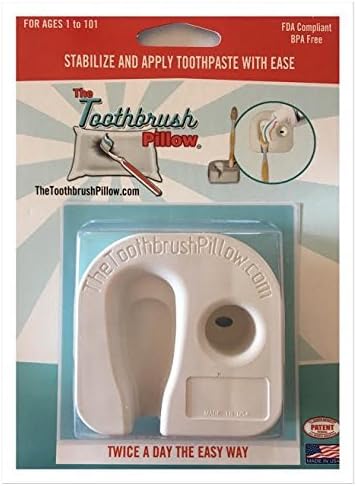 Miniatura 2 de Toothbrush Pillow - Soporte para cepillos de dientes y estabilizador para cepillos de dientes para una fácil aplicación de pasta de dientes