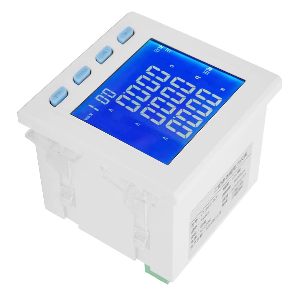 Interfaz de comunicación y salida de relé programable - Medidor de potencia multifunción LT194E 9SY con pantalla LCD blanca - Medidor de voltaje y corriente trifásico - Trifásico