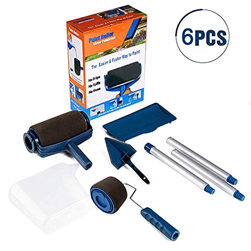 Paint Roller Brush Tools Set Wall Printing Brush kit with Paint Runner Pro