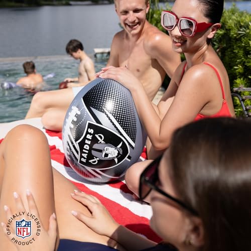 Image of BigMouth 18 inch Inflatable Pool Football Officially Licensed NFL Fan Gear Merchandise Beach Ball Games for Adults and Teens