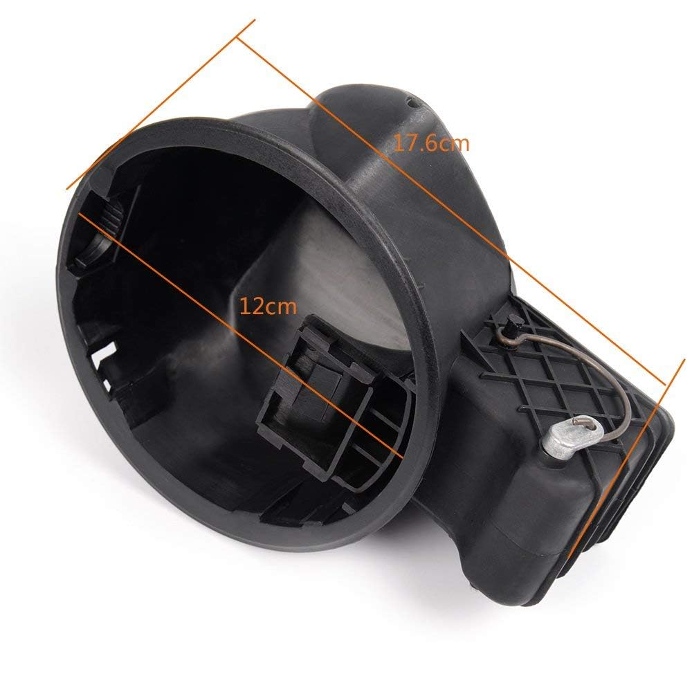 PIT66 Fuel Filler Door Housing Pocket Assembly Compatible with Ford F150 2004 2005 2006 2007 2008 Gas Door with Hinge Kit 4L3Z9927936BA