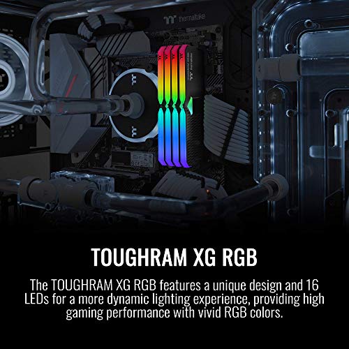 Image of Thermaltake TOUGHRAM XG RGB DDR4 4600MHz 16GB (8GB x 2) 16.8 Million Color RGB Alexa /Razer Chroma /5V Motherboard Syncable RGB Memory R016D408GX2-4600C19A
