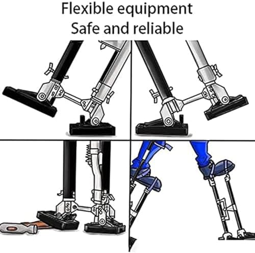 Adjustable Drywall Stilts 15-23 Inch Heavy Duty Aluminum Construction Tools for Painting & Plastering - Lightweight Raising Stand for Professionals & DIY