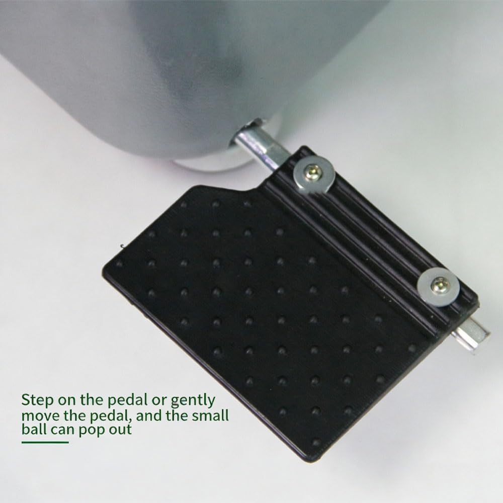 Semi-Automatic Golf Ball Dispenser Machine, Pitching Drop Tool with 2 Track Modes, Holds 80-100 Balls, Adjustable Anti-Slip Foot Pads for Outdoor Garden