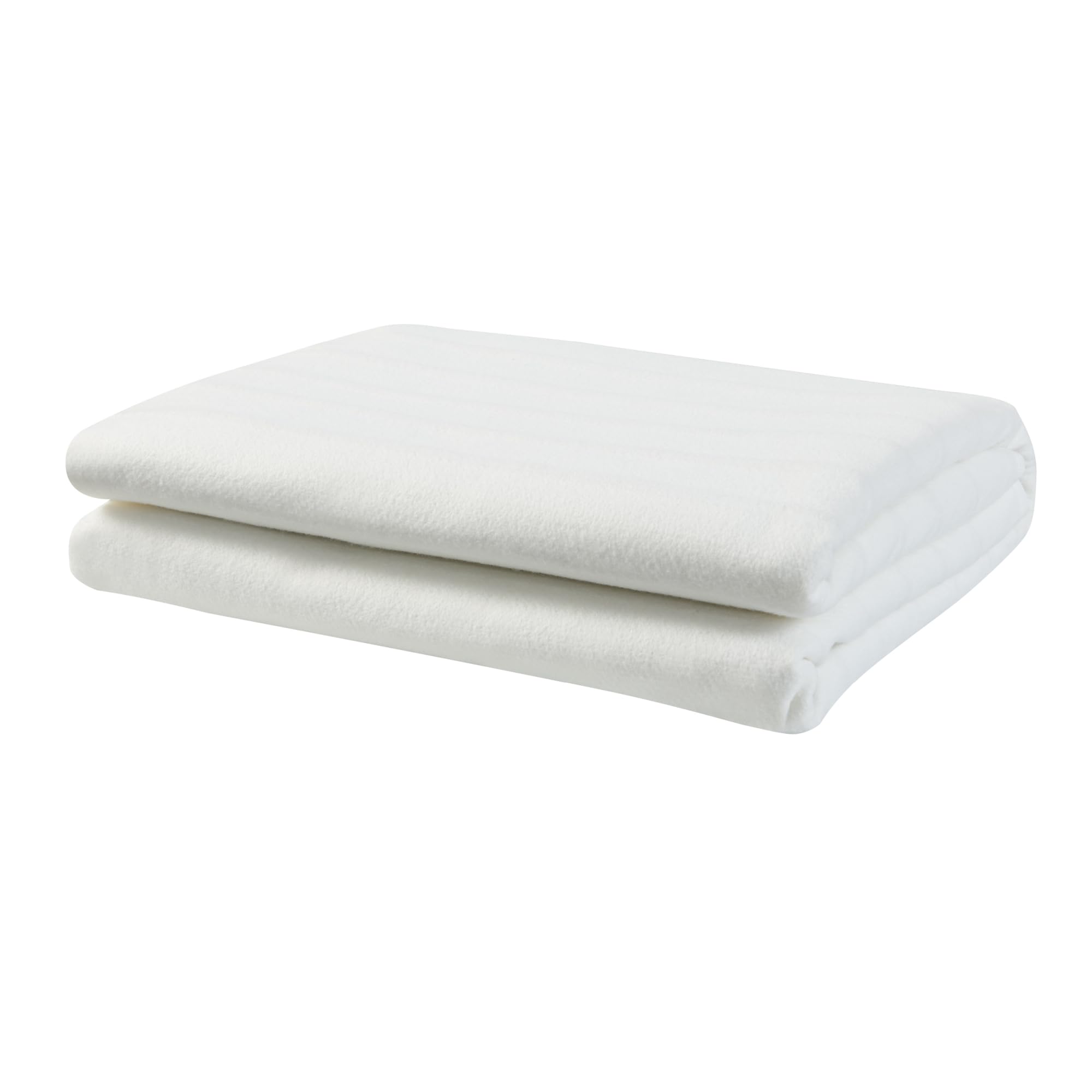 Couverture Chauffante Électrique pour 2 Personnes avec 2 Télécommandes Amovibles 3 Niveaux de Température Protection Anti Sur-Chauffe Polyester 160 x 140 cm Blanc