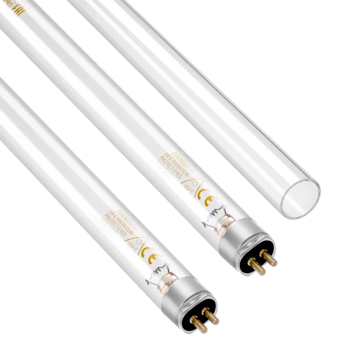 2 lampes et 1 tube à quartz de remplacement pour purificateur d'eau sous évier ALTHY UVF-FS11
