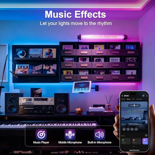 Tira de LED COB RGB 10m con Control WiFi y Alexa miniatura 4