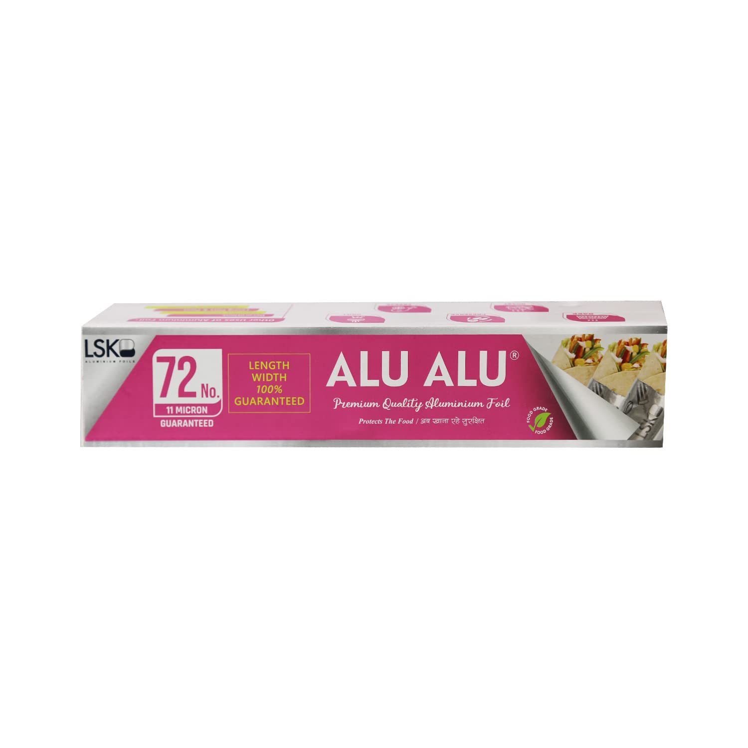 ALU ALU 72 Number Aluminium Foil, Premium Quality, Keeps Food Fresh Always, Perfect for Food Wrapping, Packing, Storing and Serving (Pack of 1) (B0BXDP64FM) Amazon Price History, Amazon Price Tracker