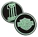 Harley-Davidson Glow in The Dark #1 Skull Challenge Coin, 1.75 in. 8003555