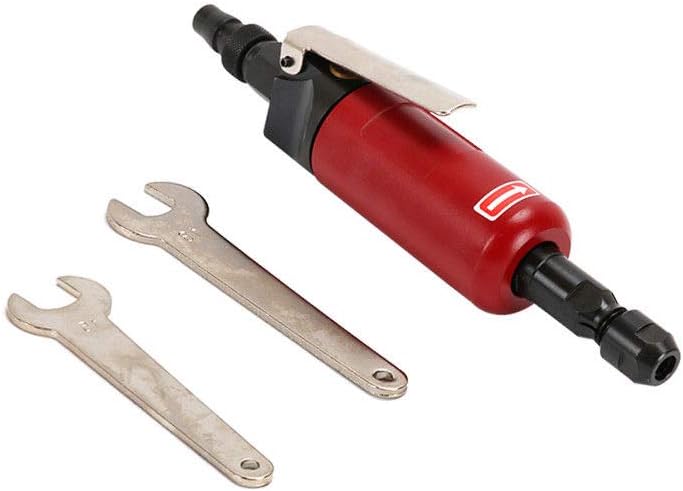 1/4”(6mm) Air Grinder,Angled Air Die Grinder,Edge Series Air Angle Die Grinder,Mini Air Angle Die Grinder,Pneumatic Angle Die Grinder Free Speed 22000 RPM Red