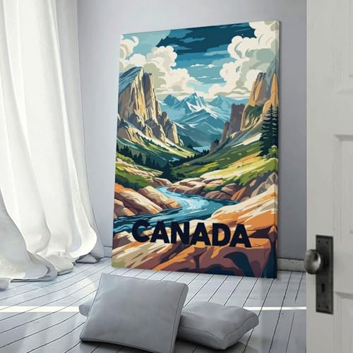 Œuvres d'art paysage de montagne pour décoration du salon et chambre