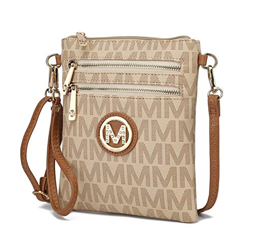 Image of MKFCollection Women's Chocolate Crossbody Handbag