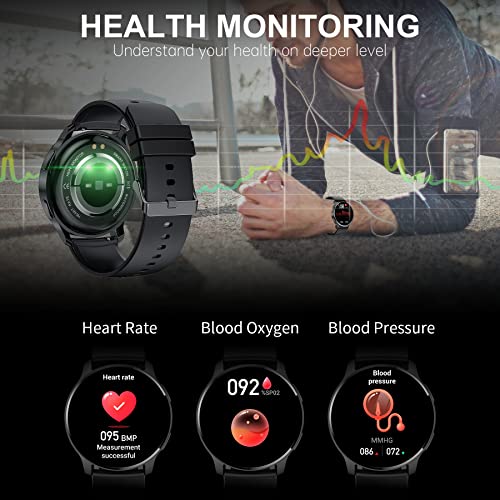 Lefitus Smartklocka för Män och Kvinnor - Fitness & Hälsomonitor