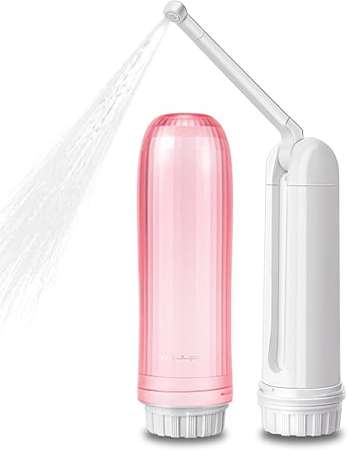 Bidé portátil Mini bidé de viaje personal plegable de mano con 2 opciones de presión con rociador eléctrico para limpieza de higiene