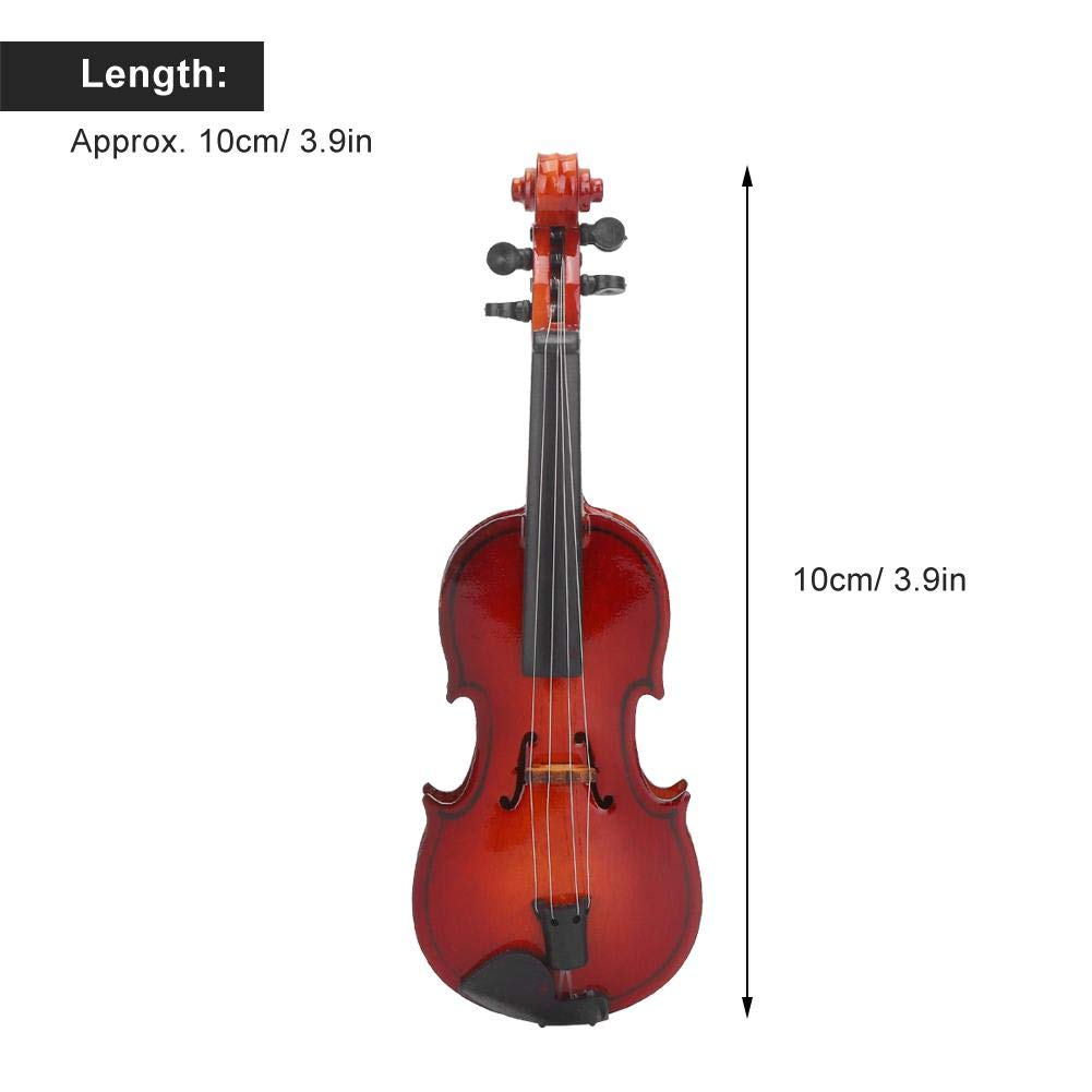 Odoria 1/12 Miniatur Cello Mit Koffer – Puppenhaus-Zubehör, Holz, 3x2,1x9 Cm
