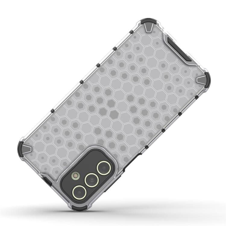 Image of Lustree TPU Honey Comb Armor Shock Proof Back Cover for Samsung Galaxy F15 / M15 5G / A15 5G (Transparent)