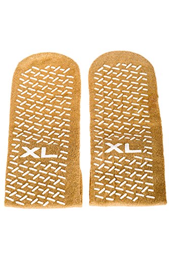 XL Slip Stop Single Tread Slipper Socks (6 Pairs)2
