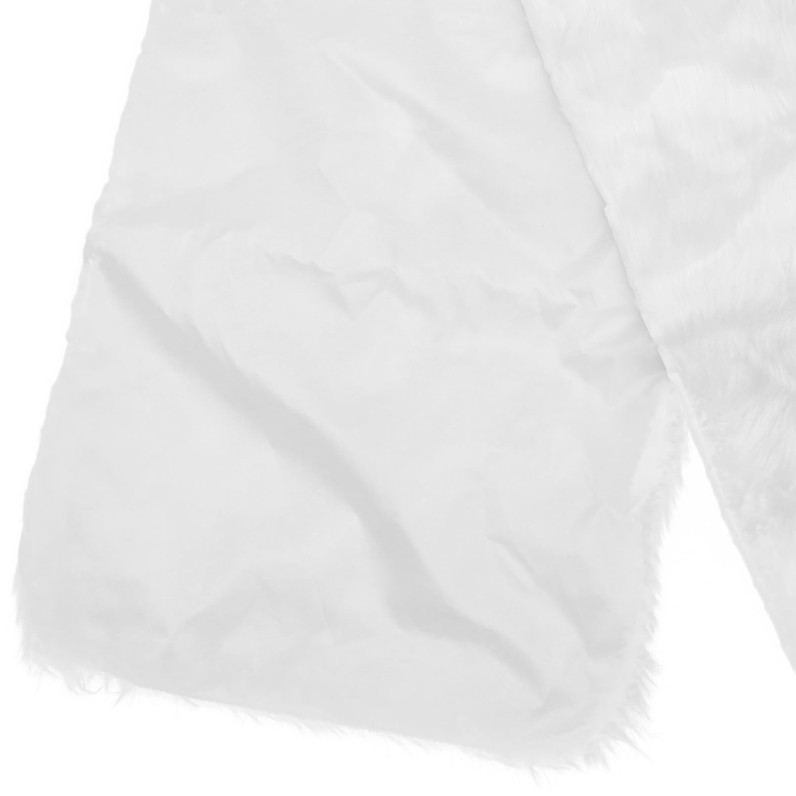 HEMOTON Runner Natalizio Bianco in Pelliccia Sintetica 71X15 Pollici Copritavolo Decorativo Riutilizzabile Per Casa Ristorante Hotel Festa Di Natale