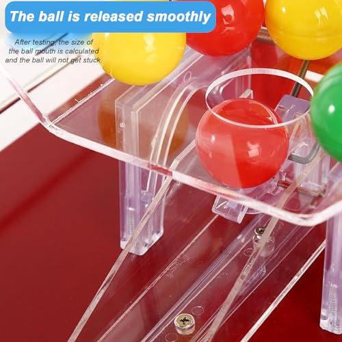 Máquina selectora de bolas de lotería, capacidad para 100 bolas para grupos grandes, ideal para fiestas y eventos