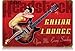 Vintage-Retro Guitar Lounge Metal-Tin Sign