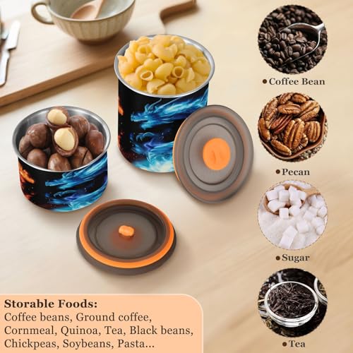 Bote de café hermético de acero inoxidable KEEPREAL 30oz miniatura 5