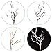 Sigdio Artificial Flower Art Darkness Witch Antler Dried Tree Branch for Wedding Party Home Hotel Decoration (White, 6)
