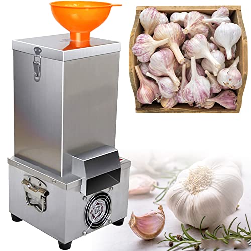 EAGLEG Electric Garlic Peeling Machine, Commercial Electric Garlic Peeler 110V/220V Garlic Peeling Tool Machine Stainless Steel for Restaurants Barbecue Shops Canteen Hotels,110V