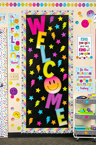 Teacher Created Resources Acabamento de borda laminada reta com listras Brights 4Ever - 15,2 m - Dec