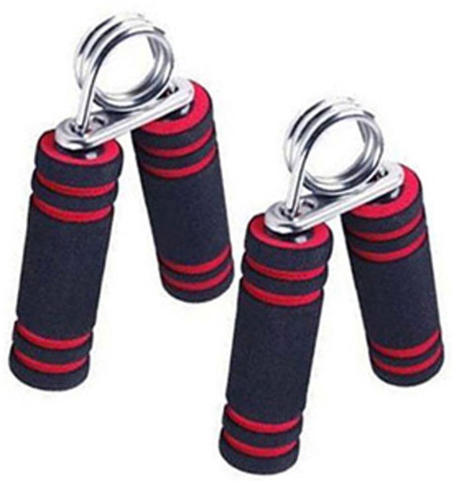 Dinetic Chrome Plated Steel HANDGRIP - 2 Piece Hand Grip/Fitness Grip (Red)-image-24