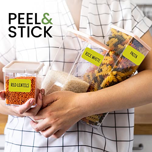 Royal Green Sticker Labels - Rectangular Label Stickers In 8 Assorted Colors, Name Labels For Kids Clothing And School Supplies, Labels For Storage Bins, File Folder Labels, 3X2 Inches, 128 Pack #TOP5