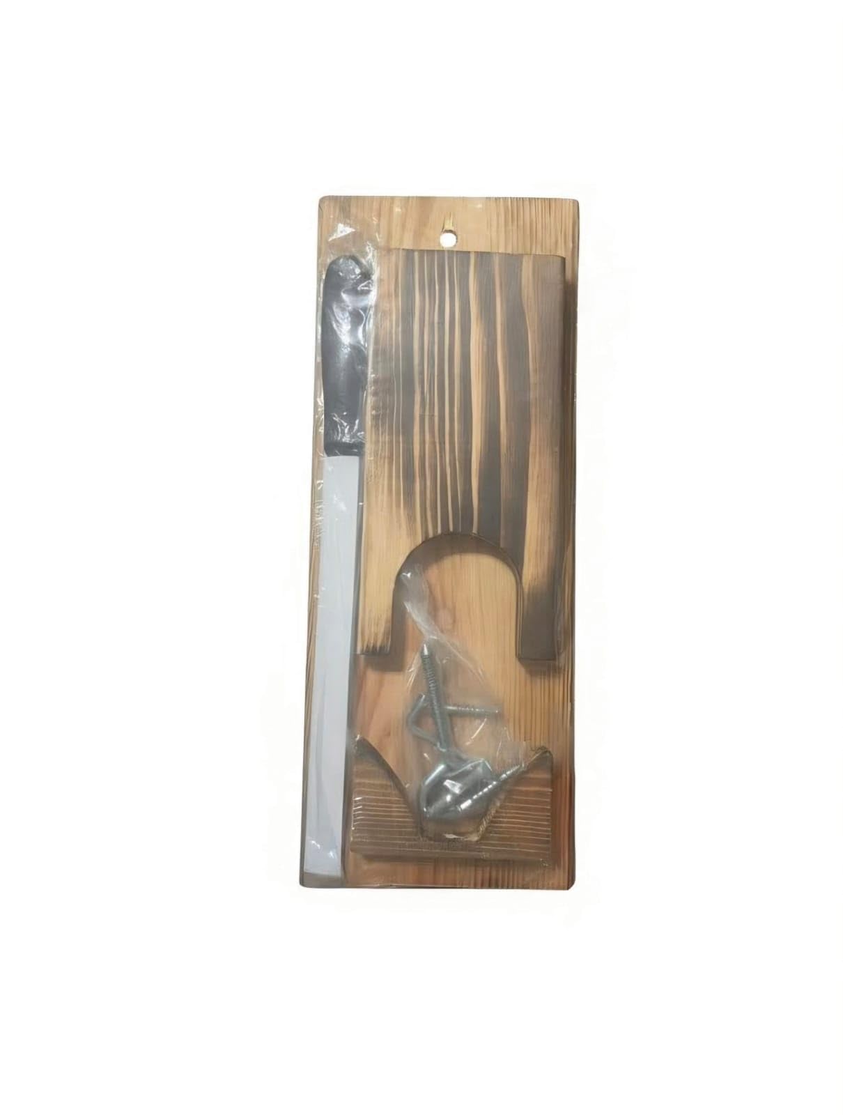 Generico Portaprosciutto Artigianale in Legno di Alta qualità – Kit Taglio Prosciutto con Coltello Affilato – Design Ergonomico e Base Antiscivolo