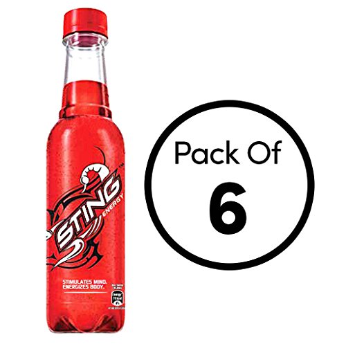 Image of Sting Energy Strawberry Drink, 250Ml Bottle (Pack of 6)