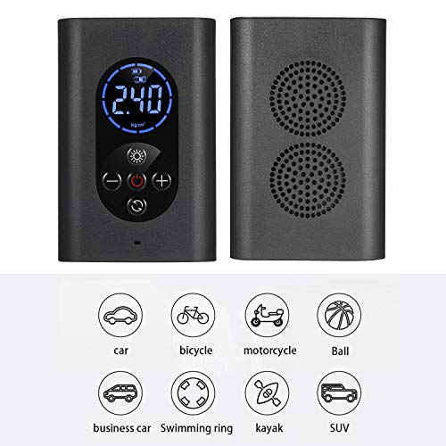 Moniel Pneu Inflator Compressor de ar portátil 150PSI Bomba de ar elétrica com manômetro LED luz 400