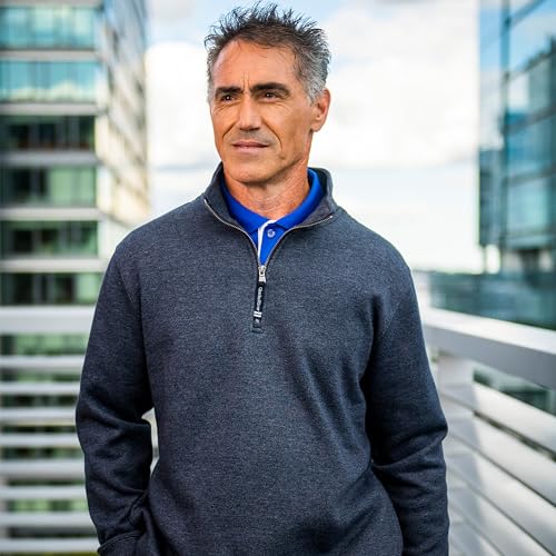 Image of Charles River Apparel Men's Crosswind Quarter Zip Sweatshirt