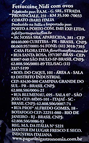 Macarrão Fettuccine Nidi com Ovos Paganini 500g