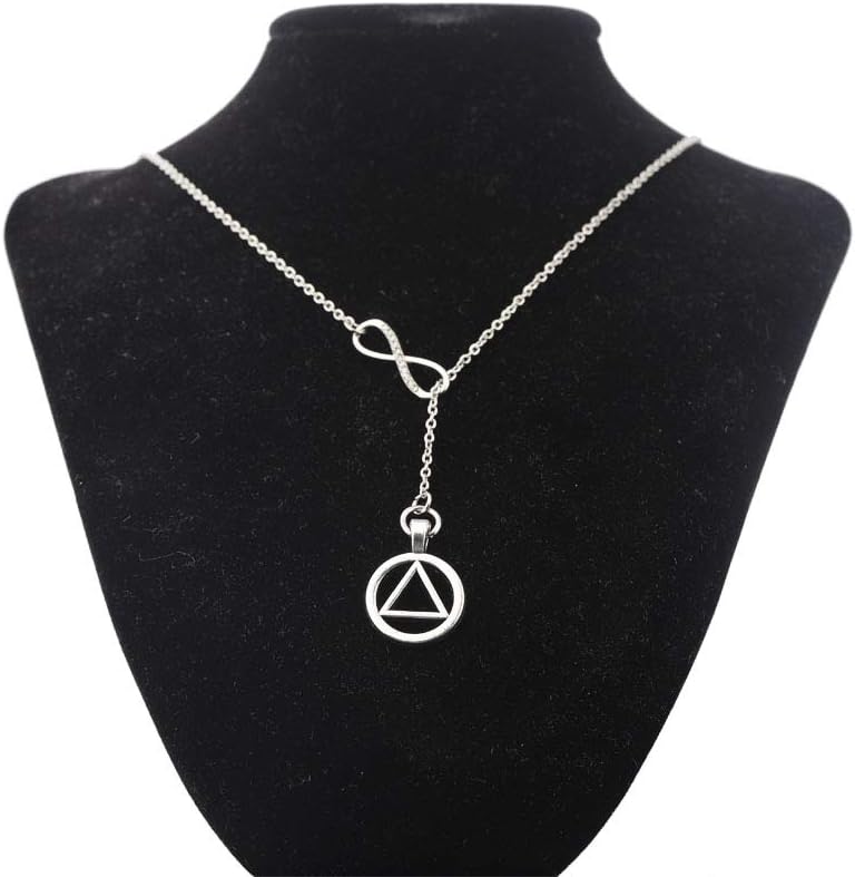 AKTAP Alcoholics Anonymous Recovery Necklace Alcoholics Anonymous Gifts for Sober Sobriety Y Necklace Sobriety Gifts Alcoholics Anonymous Recovery Jewelry - Image 4