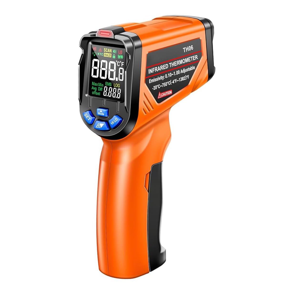 Serplex® Infrared Thermometer Gun NonContact LCD Digital Laser
