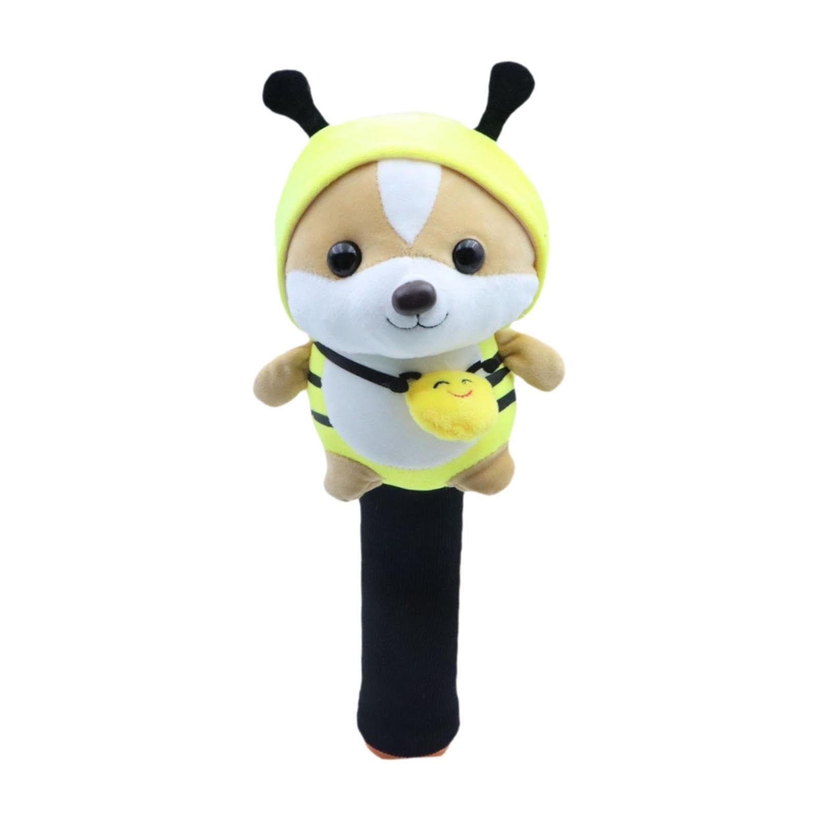 BNF® Animal Doll Golf Fairway Wood Headcover | Cute Bee Protector with Plush Knitted Design, Easy Slip Fit for Golf Wood Clubs | 23x15cm, Polyester Stuffed, 1 Headcover Soft & Durable